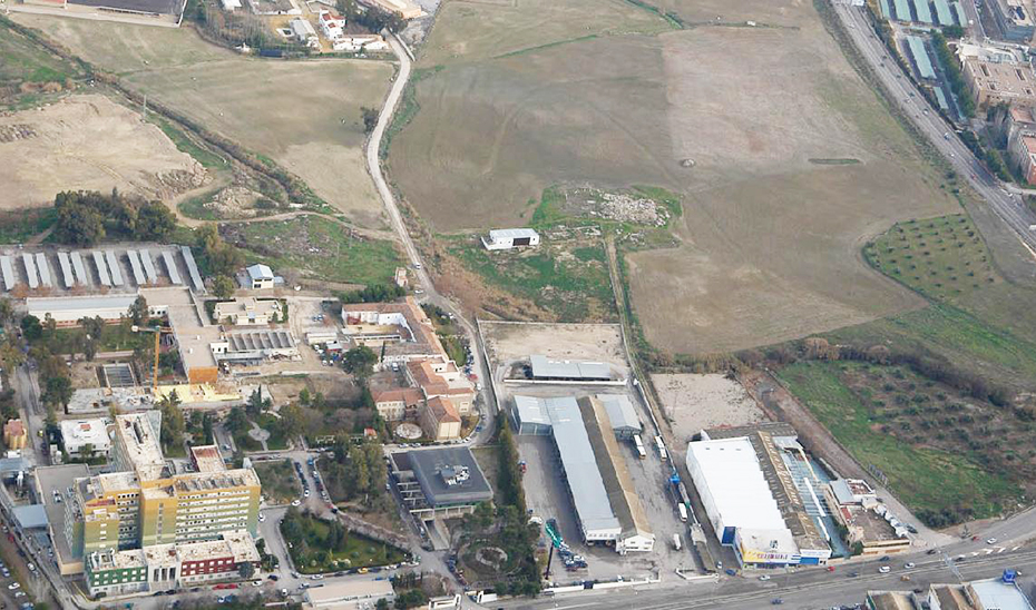 Vista de los terrenos donde se ubicará la Ciudad Sanitaria de Jaén.